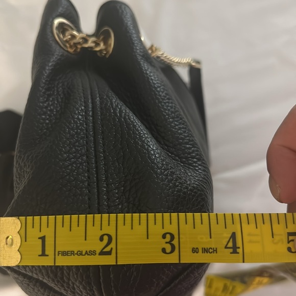 Michael Kors Black mini Shoulder Bag with Gold Accents - Picture 6 of 11